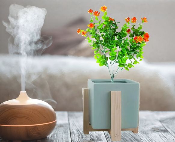 Maceta Ceramica Soporte Plantas Nordica Adorno Hogar Lau-9