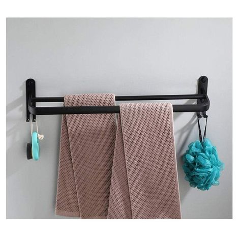 Ganchos Toallas Percha Dobles Toallero Pared Mano Rondon-1