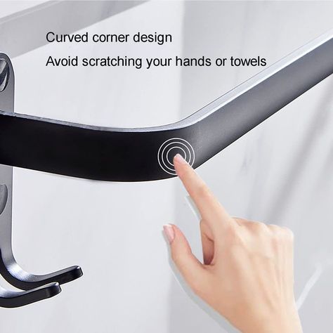 Ganchos Toallas Percha Dobles Toallero Pared Mano Rondon-6