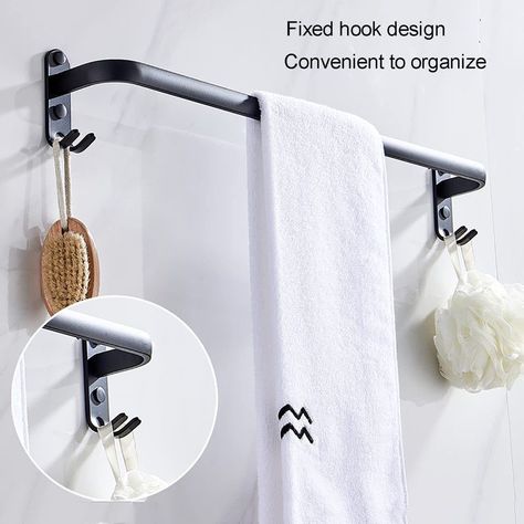 Ganchos Toallas Percha Dobles Toallero Pared Mano Rondon-5
