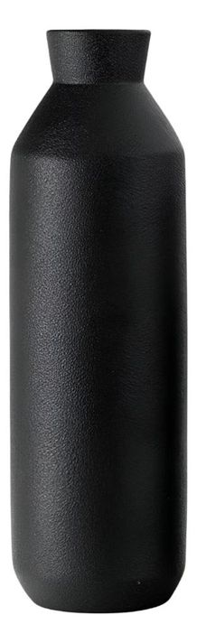 Florero Decorativo Jarrón Cerámica Alto Mesa Negro Jhn-0