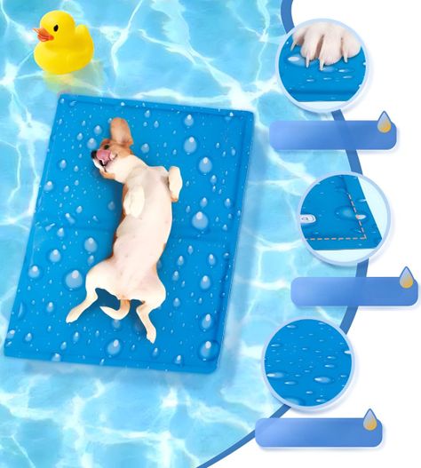 Manta Refrescante Gel Frío Mascotas Talla L 90x50cm Jhn-3