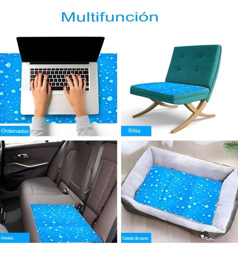 Manta Refrescante Gel Frío Mascotas Talla L 90x50cm Jhn-4