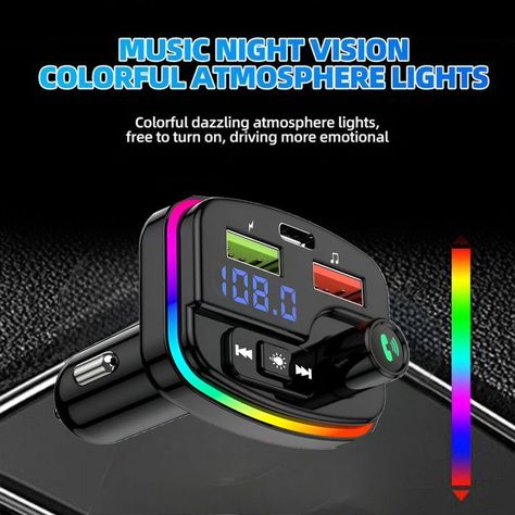 Transmisor Manos Libres Bluetooth Carro M13 Audio USB Lau-8