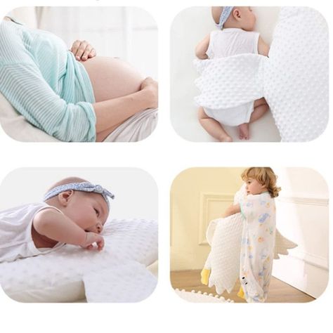 Almohada Bebé Recién Nacido Ganso Calmante Suave Rondon-1