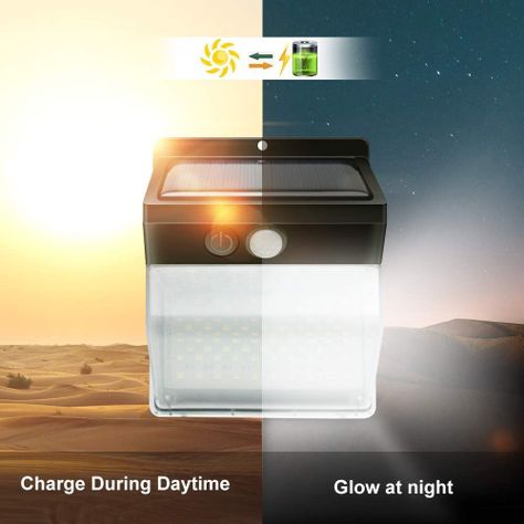 Lampara Solar Exterior Iluminación Led Inalámbrica Rondon-1