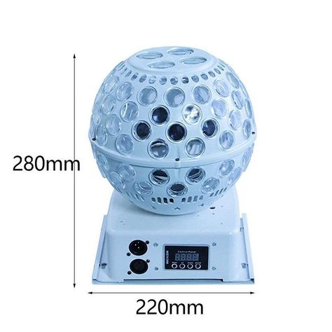 Bola Cristal Giratoria LED Sonido Estroboscópica Fiesta Lau-1