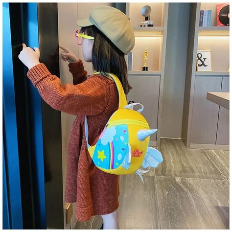 Mochila Escolar Jardín Infantes Niñas Unicornio Almacen Jer-8
