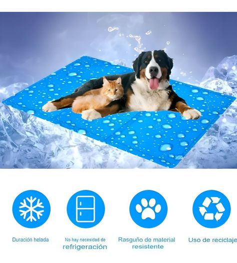 Manta Refrescante Gel Frío Mascotas Talla XL 96x81cm Jhn-5