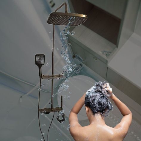 Ducha Deluxe Elegante Baño Acero Inox Pantalla Digital Lau-3