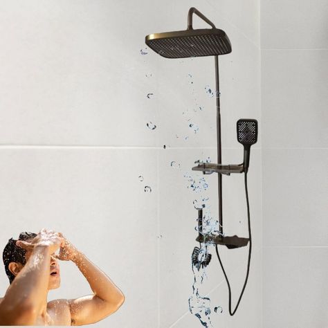 Ducha Deluxe Elegante Baño Acero Inox Pantalla Digital Lau-4