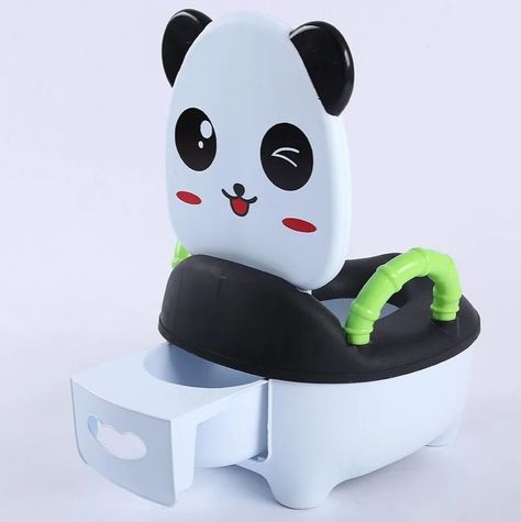 Pelela Orinal Panda Bebé Tazón Inodoro Animados Niños Rondon-3