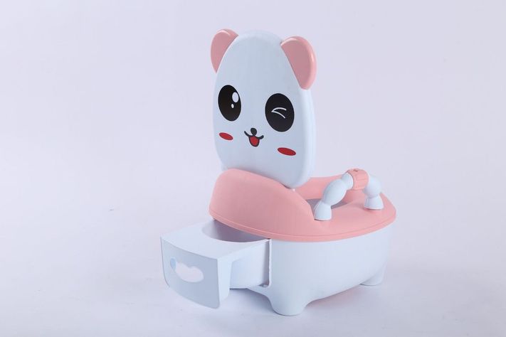 Pelela Orinal Panda Bebé Tazón Inodoro Animados Niños Rondon-5