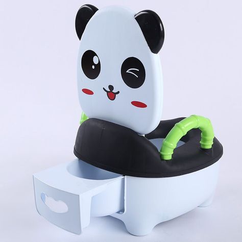 Pelela Orinal Panda Bebé Tazón Inodoro Animados Niños Rondon-6