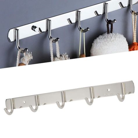Colgador Pared Percha 5 Ganchos Abrigo Ahorro Espacio Rondon-6