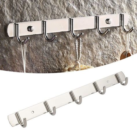 Colgador Pared Percha 5 Ganchos Abrigo Ahorro Espacio Rondon-7