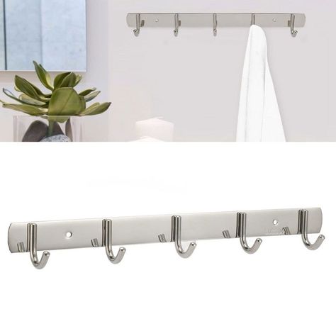 Colgador Pared Percha 5 Ganchos Abrigo Ahorro Espacio Rondon-3