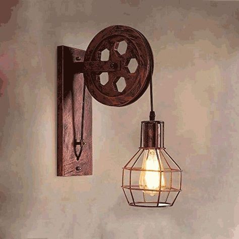 Aplique Pared Interiores Jaula Vintage Rondon-5