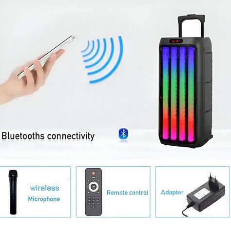 Parlante Portatil Altavoz Alta Potencia Musica Audio Rondon-8