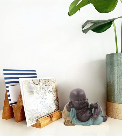 Set 2 Estatua Buda Sonriente Monje Adorno Decoración Jhn-9