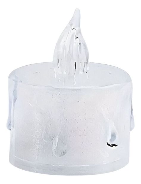 Set 16 Velas LED Decorativas Sin Llama Cristal Acrílico Jhn-0