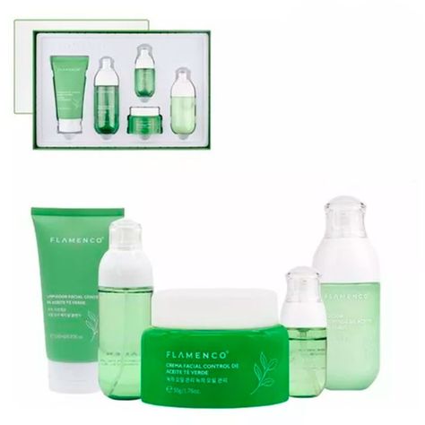 Kit SkinCare Facial Calmante Hidratante Te verde Piel Grasa-4