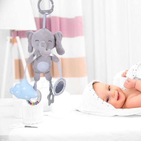 Sonajero Peluche Suave Estimulacion Cuna Coche Bebes Lau-0