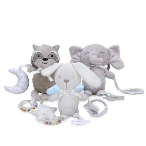 Sonajero Peluche Suave Estimulacion Cuna Coche Bebes Lau-3