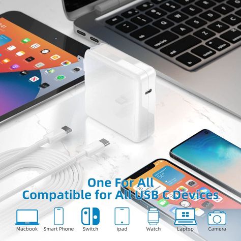 Adaptador Corriente Cargador Rápido USB C Portatil Rondon-4
