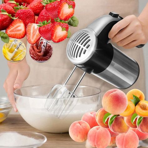 Batidora Mano Mezclador Torta Hornear Cocina Lau-5