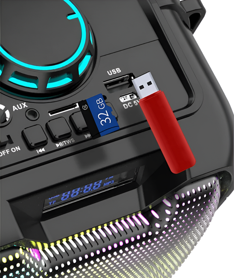 Parlante Portátil Altavoz Piscina Bluetooth RGB Audio Rondon-2