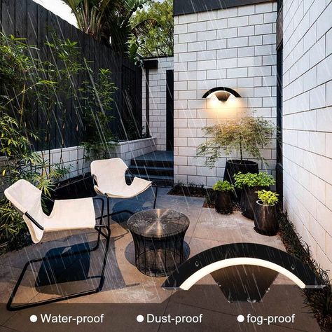 Aplique Luz Pared Impermeable LED 9W Exteror Jardin Lau-9