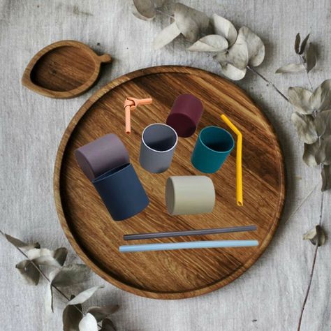 Set 4 Vasos Silicona Antiderrame Entrenador Bebes Lau-3