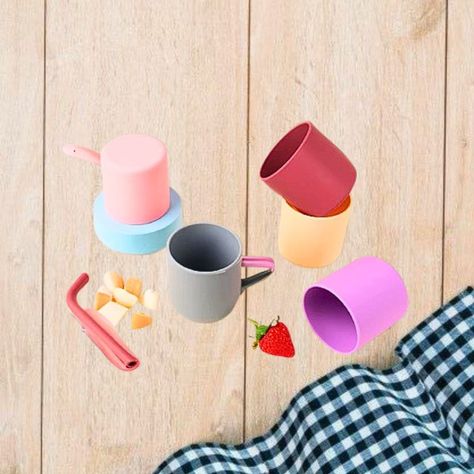 Set 4 Vasos Silicona Antiderrame Entrenador Bebes Lau-5