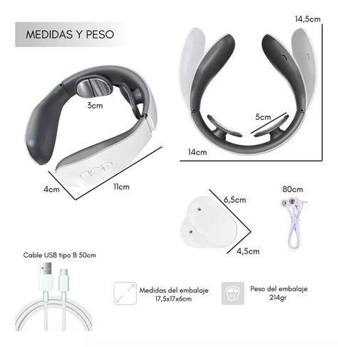 Masajeador Cuello Electroestimulador Cervical  Lau-0