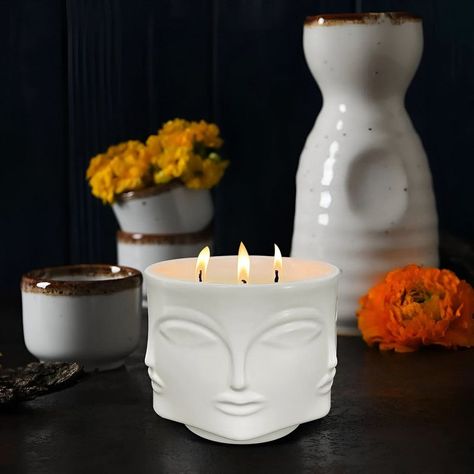 Maceta Plantas Cactus Ceramica Forma Cara Decorativo Lau-9
