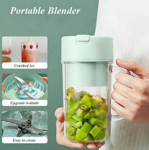 Licuadora Portatil Frutas Usb Recargable 4 Cuchillas  Lau-1