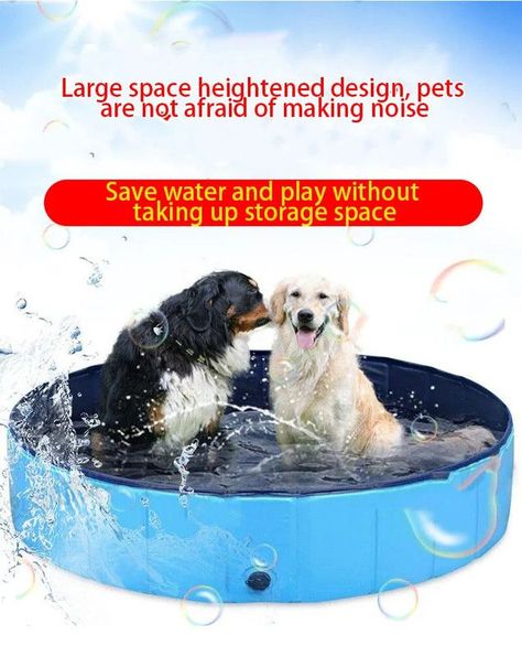 Juguete Piscina Plegable Portátil PVC Mascotas Perros Rondon-3