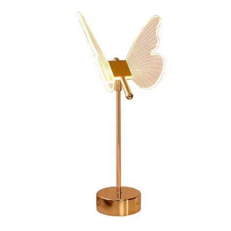 Lampara Portatil Mesa Moderna Mariposa Led USB Lau-1