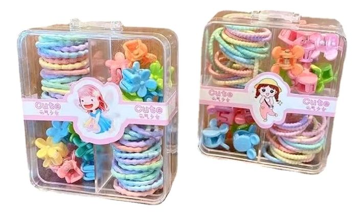 Set de 5 Pack Gomas Pinzas Elásticas Niñas Coleteros Jhn-0