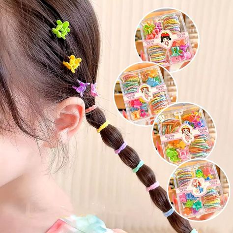 Set de 5 Pack Gomas Pinzas Elásticas Niñas Coleteros Jhn-1