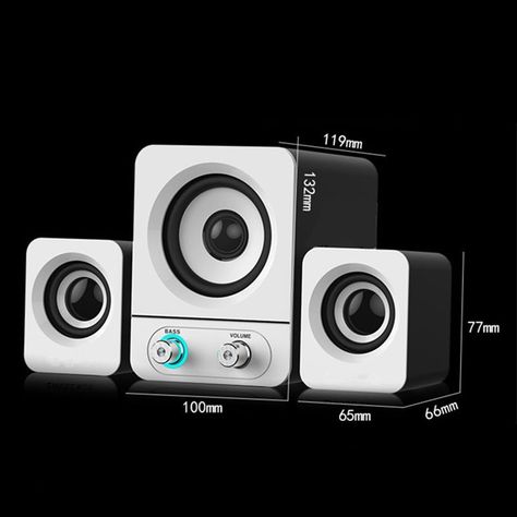 Altavoz Computadora Escritorio USB Portátil Rondon-2