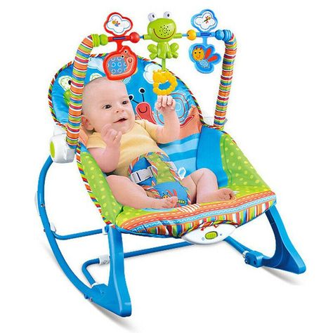 Silla Mecedora 3 En 1 Musical Vibraciones Relajantes Rondon-0