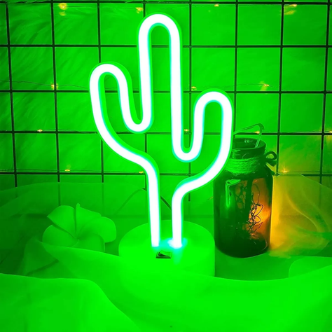 Lampara Cactus Decoracion Escritorio Niños Portati USB Lau-1