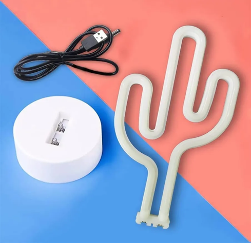 Lampara Cactus Decoracion Escritorio Niños Portati USB Lau-3