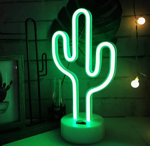 Lampara Cactus Decoracion Escritorio Niños Portati USB Lau-6