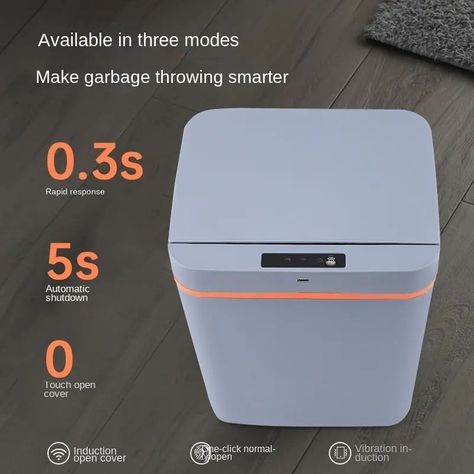 Contenedores Basura Cubo Automático Inteligente Usb Rondon-3