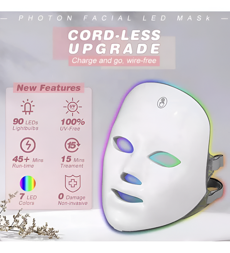 Mascara Facial Led Cuidado Piel Anti Envejecimiento Rondon-3