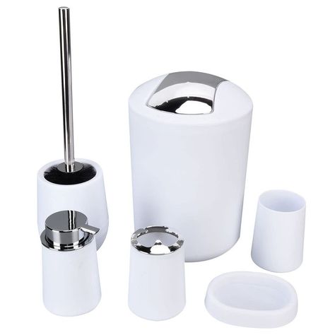 Juego Accesorios Baño 6 Piezas Decoración Moderno Rondon-0