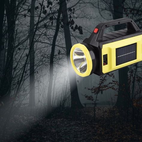 Linterna LED Recargable USB Solar 3 Modos De Luz Rondon-4